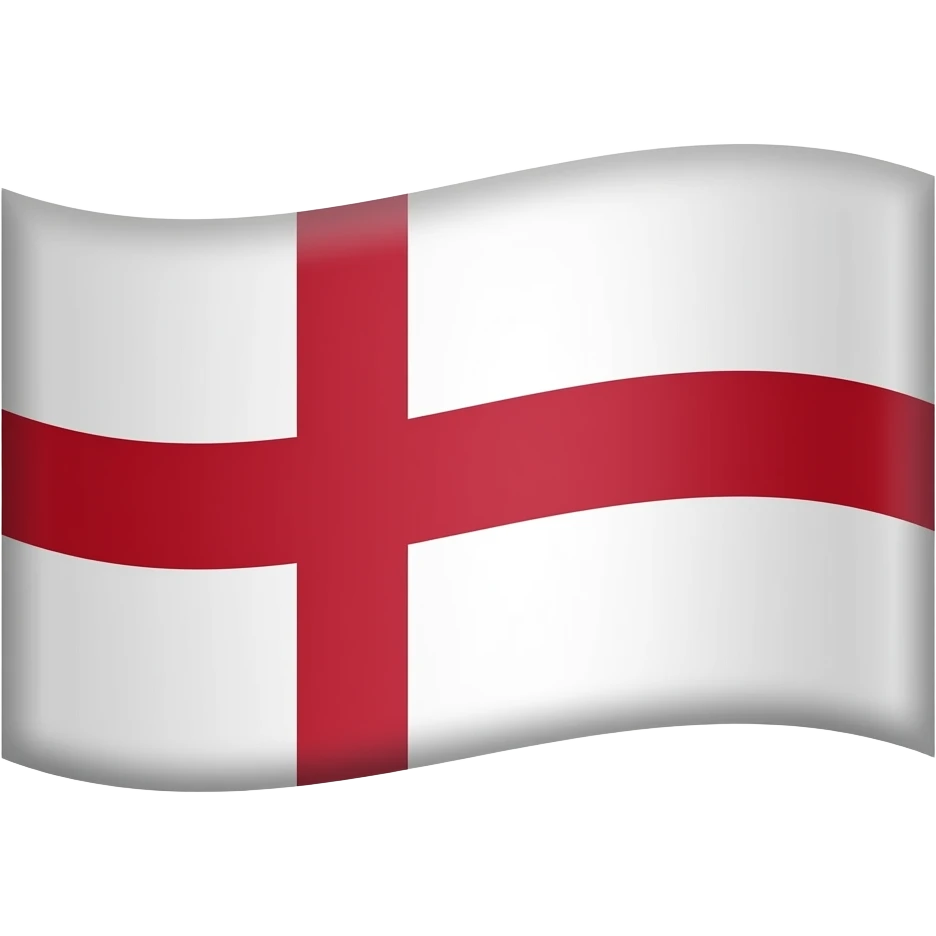 Bandera blanca con una cruz en medio roja emoji