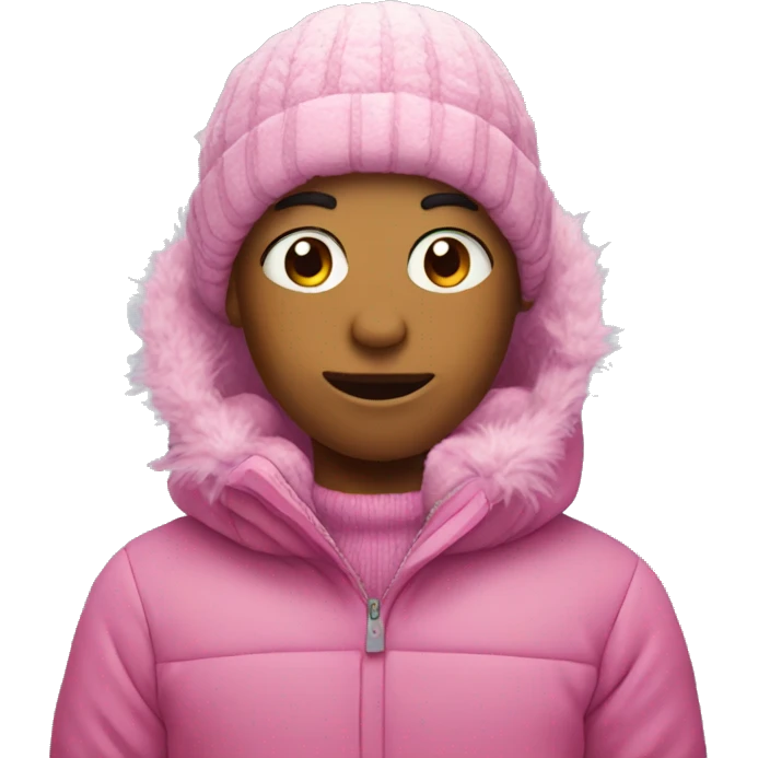pink winter emoji