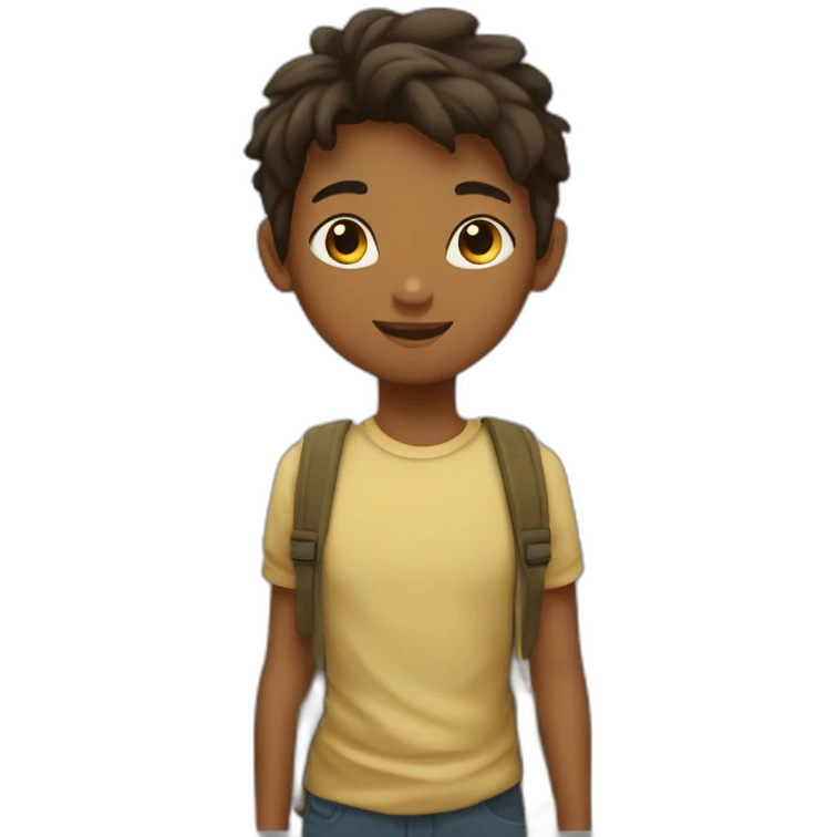 Garçon derrière une fille emoji