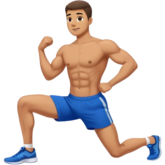glute-bridges-exercise guy with blue shorts  emoji
