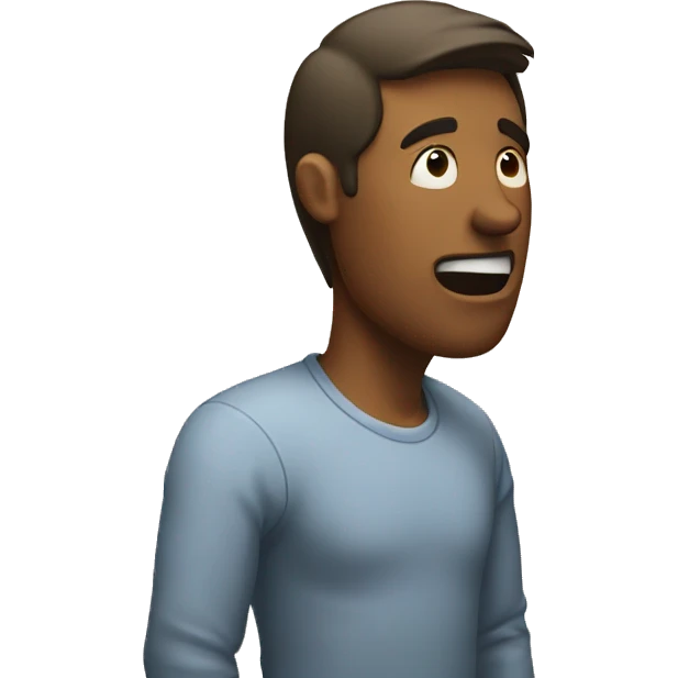 guy venting to wall emoji