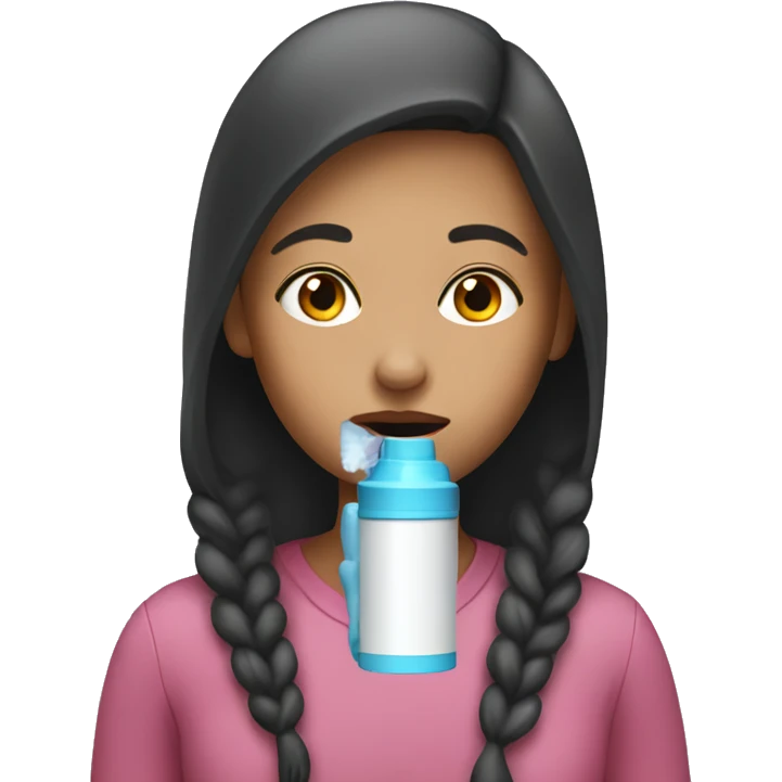Girl with inhaler  emoji