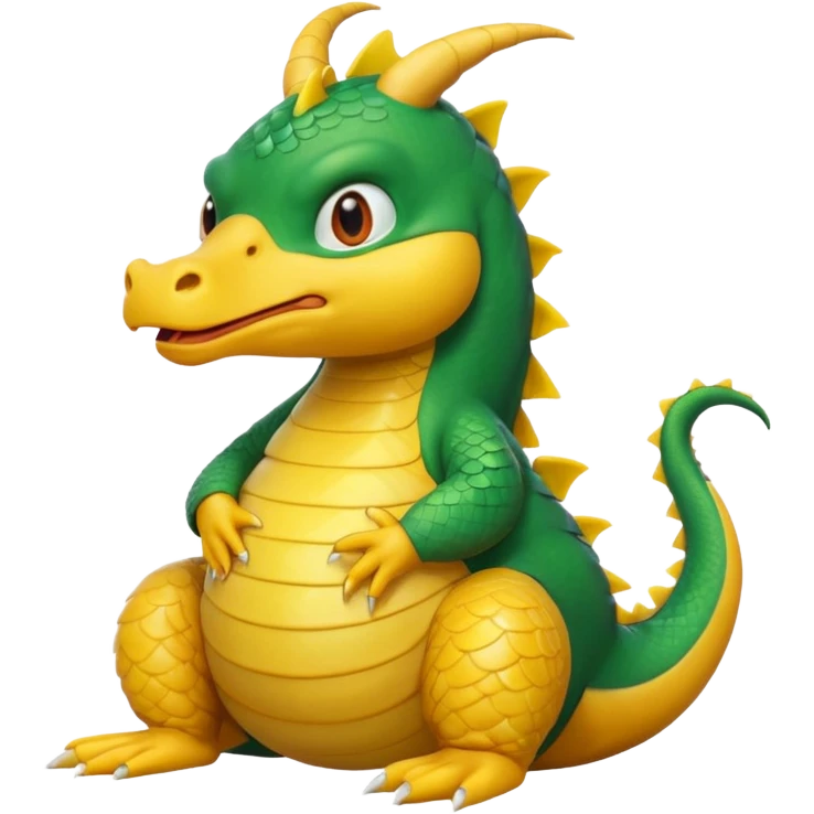 Draw a dragon that has his hands on. His head (confused?) like psyduck and a head tilted emoji