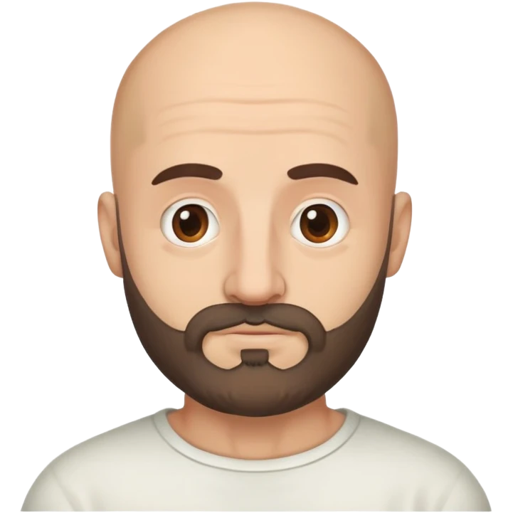 Stalker bald Italian scruffy beard emoji