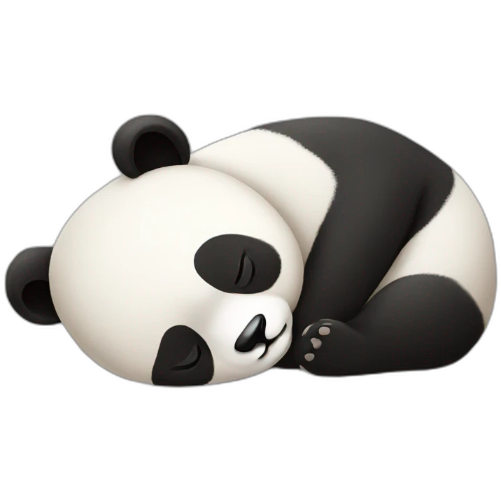 Panda sleeping emoji