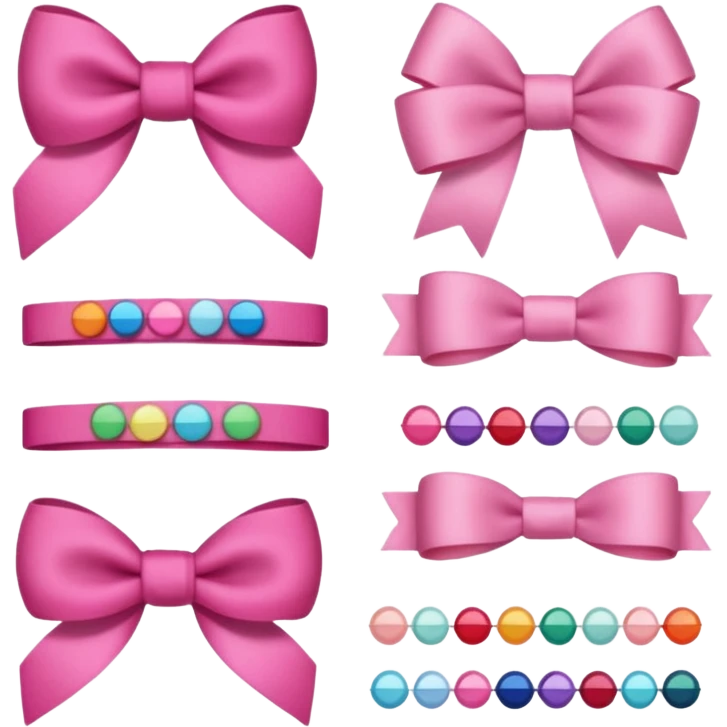 Pink Hair accessories emoji