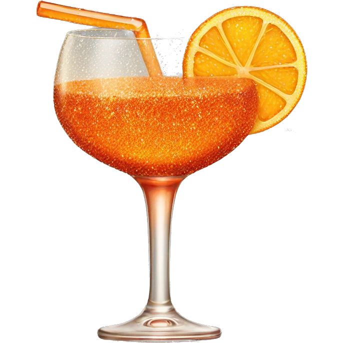glitter aperol sprits emoji