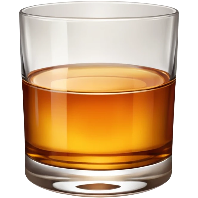 glass of whiskey, no splashes emoji