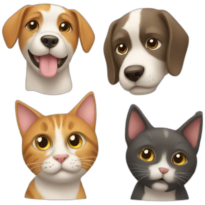 Cat with dog emoji