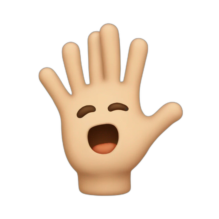 doigt en l'air emoji