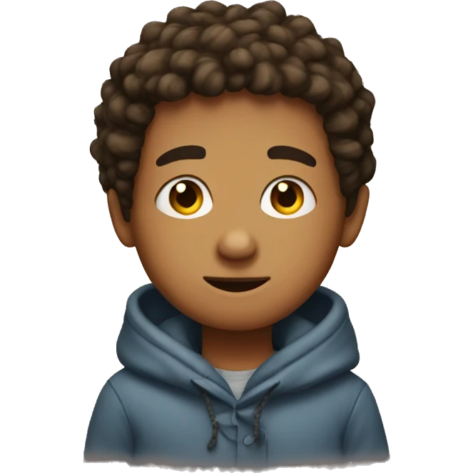 A cozy boy  emoji