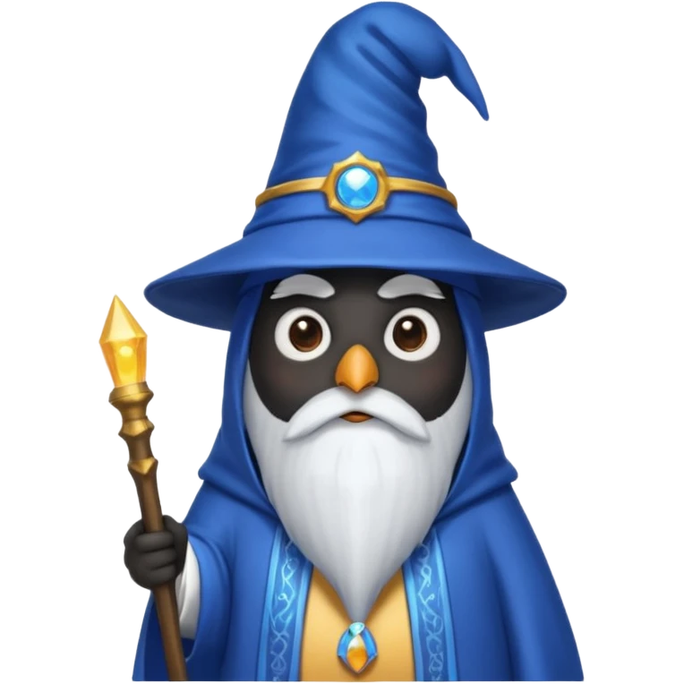 Penguin Wizard emoji