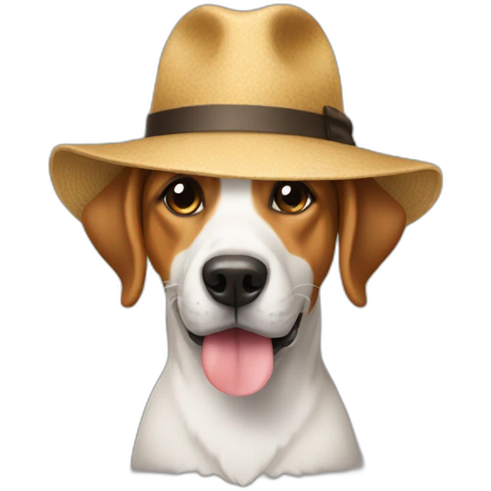 Dog with hat emoji
