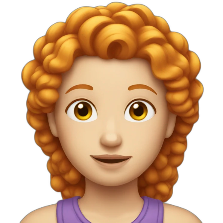 Ginger queen emoji