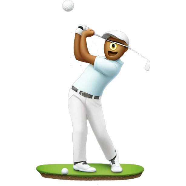 Golfer putting  emoji