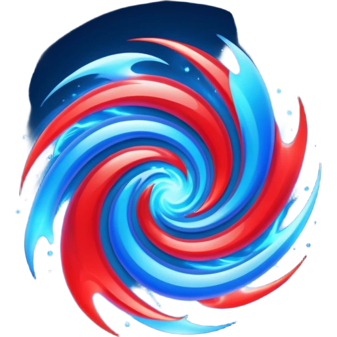 glitter red and blue plasma emoji