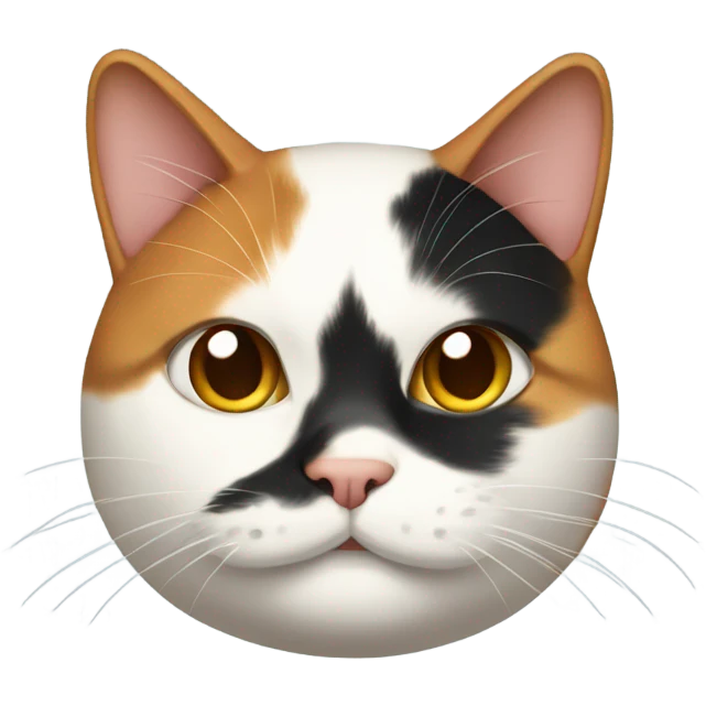 Calico cat Fat emoji