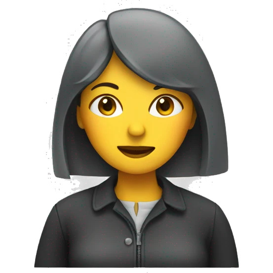 A woman inside a bob on the rails emoji