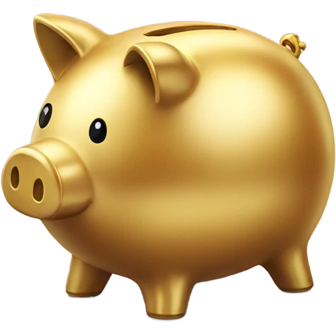 golden piggy bank  emoji