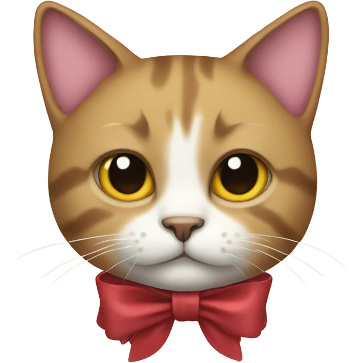 Cat with a bow emoji