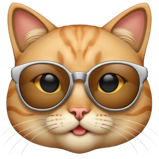 Cat with sunglasses emoji