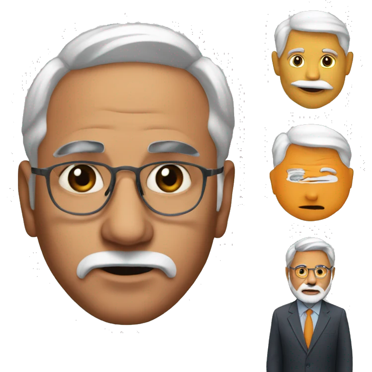 Modi and alone mask emoji