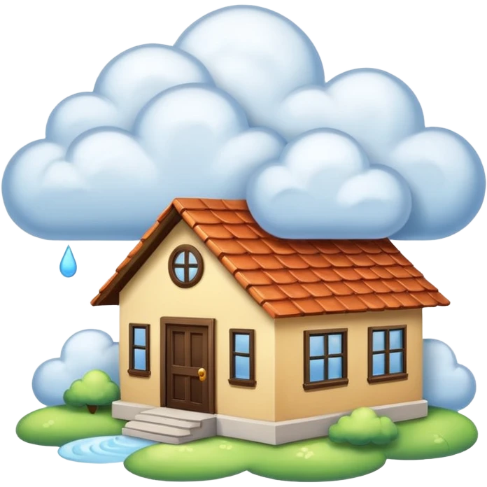 house made of clouds material  emoji
