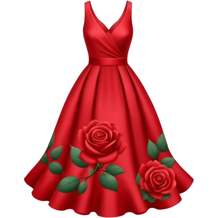 red rose dress no body emoji