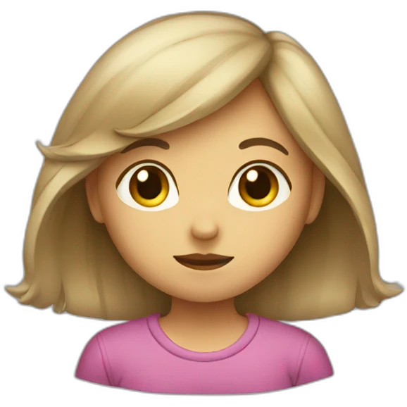 Shy type girl emoji