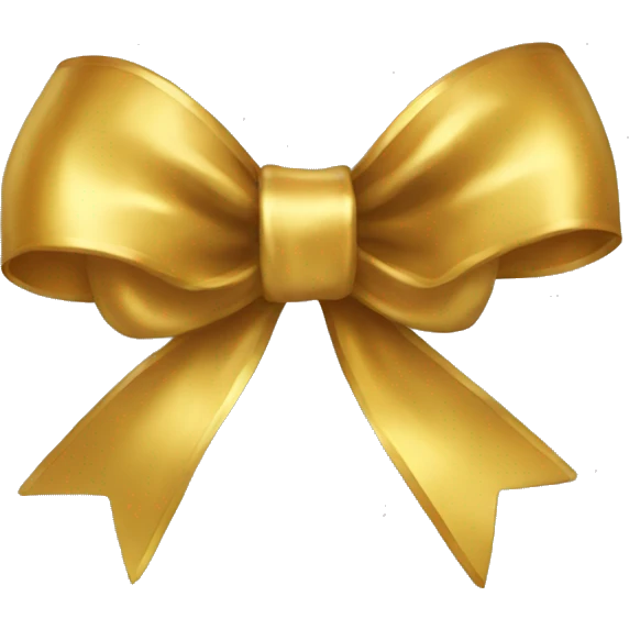 Gold bow  emoji