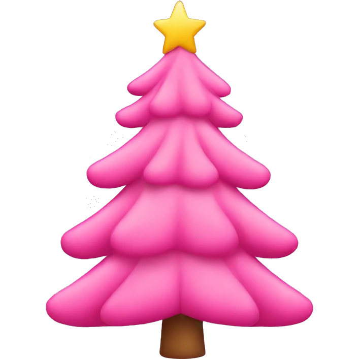 pink christmas tree  emoji
