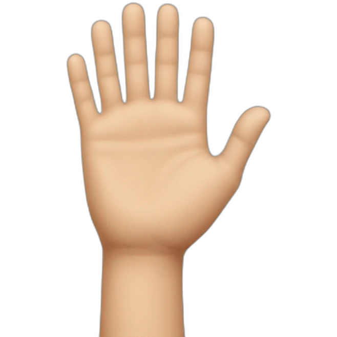 Talk to my hand emoji