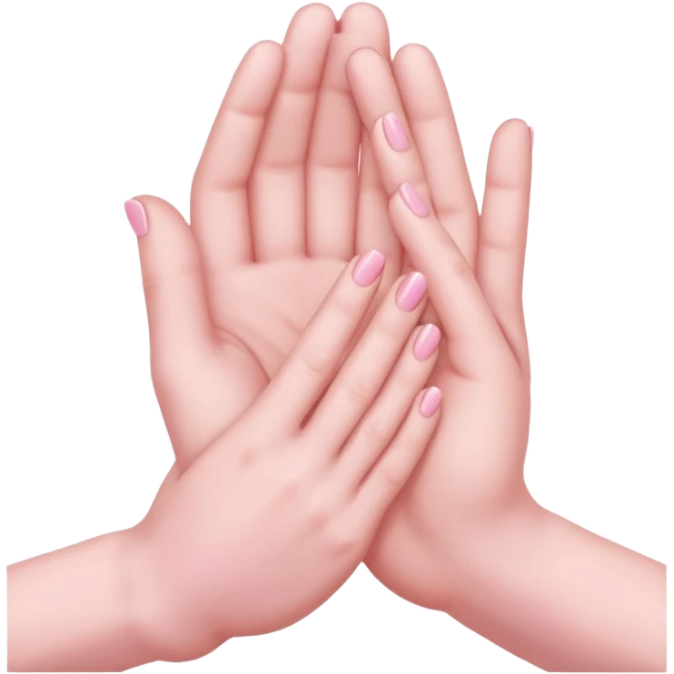 pray hands perfect soft pink emoji