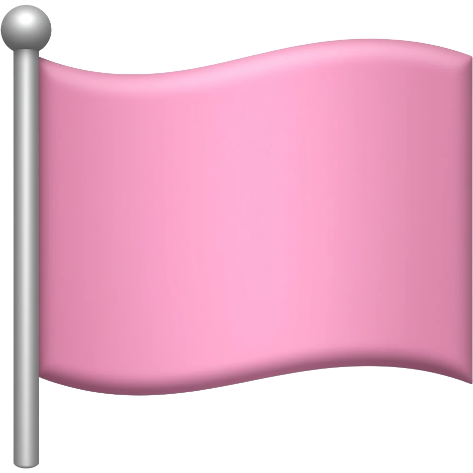 Pink flag emoji