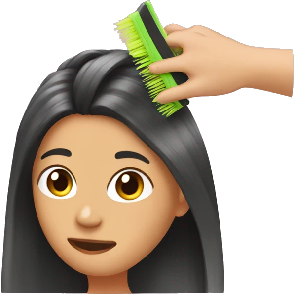 Brushing hair behind ear  emoji
