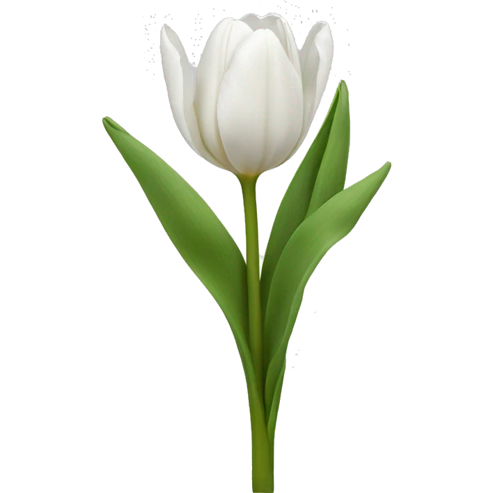 White tulips emoji