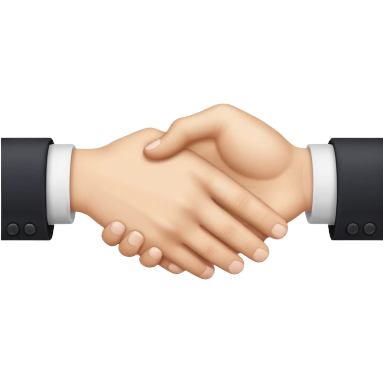two white hands in a secret handshake emoji