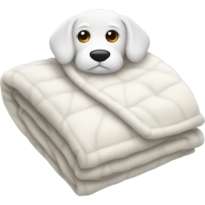 White cozy blanket emoji