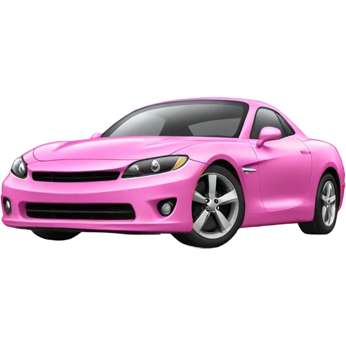 pink car emoji