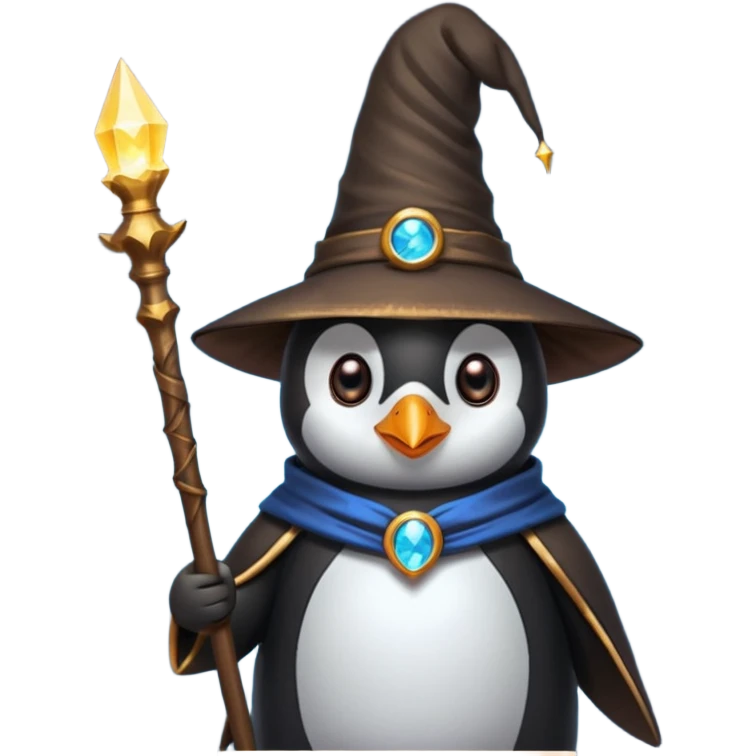 Penguin Wizard emoji