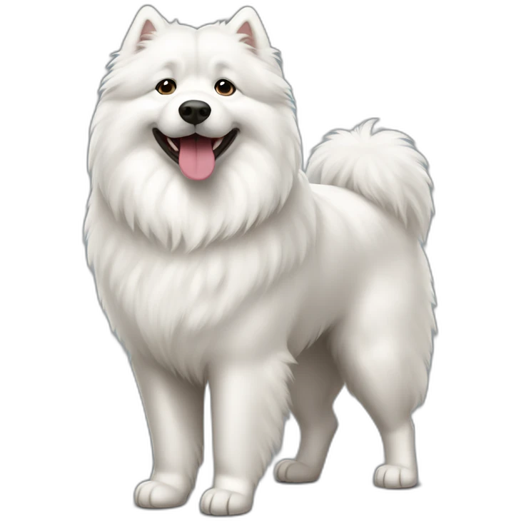 samoyed standing emoji