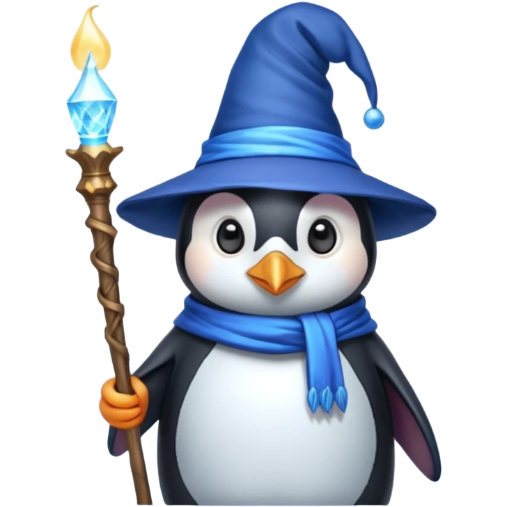 Penguin Wizard emoji