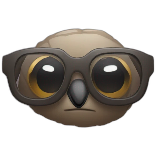 kaka stone with glasses emoji