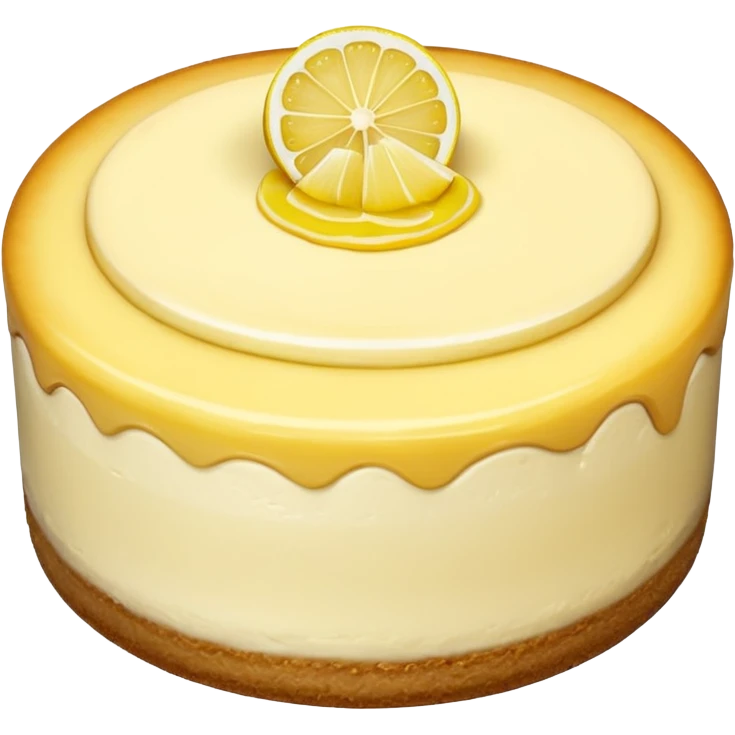 yellow lemon cheesecake emoji