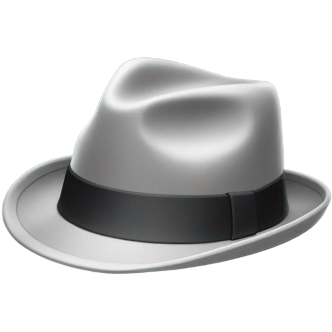 light grey fedora emoji
