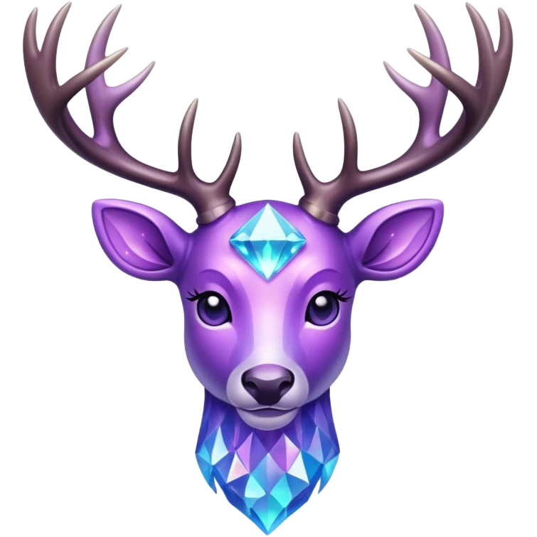 glitter purple and cian pokemon crystal deer emoji