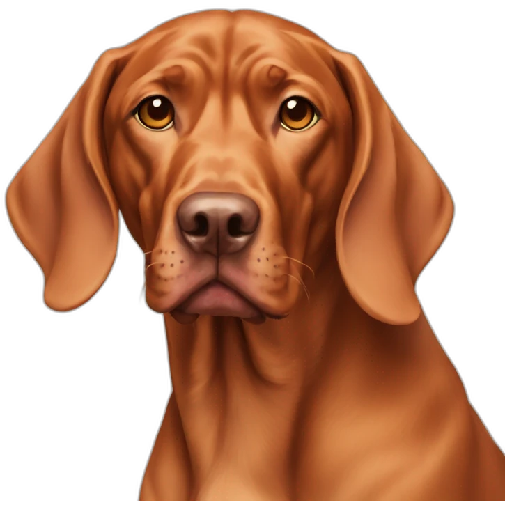 Dog vizsla full-height emoji