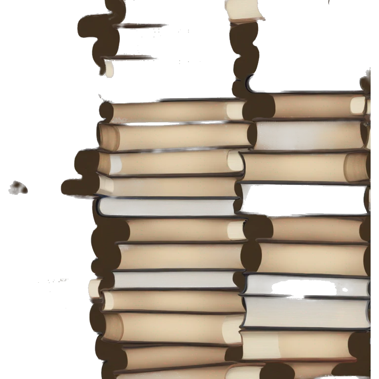 neutral stack of books emoji