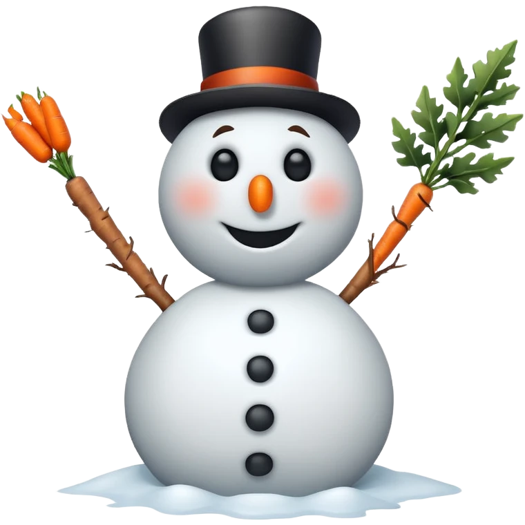 Angry snowman emoji
