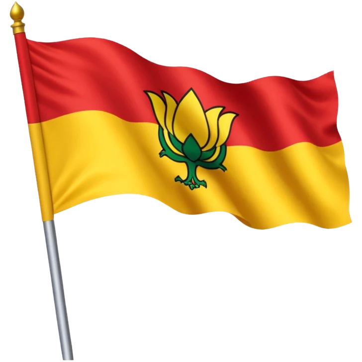 Karnataka flag without pole only the flag emoji